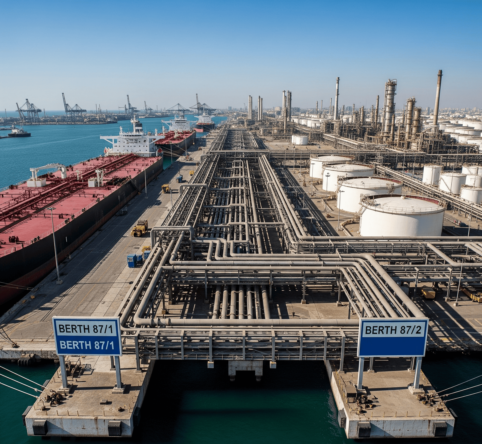 Petroleum Basin infrastructure and berth locations